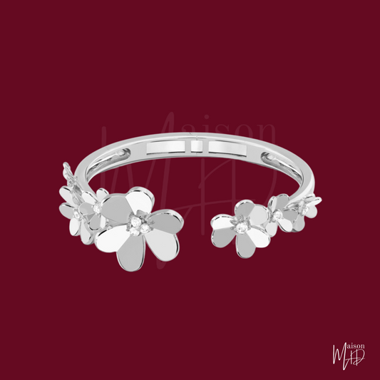 Lumière de Lys | Silver Fleurique Bangle